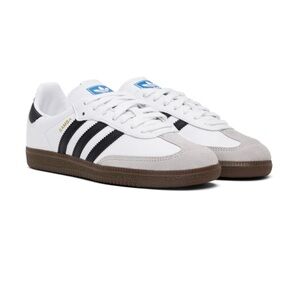 Adidas Samba White and Black Sneakers